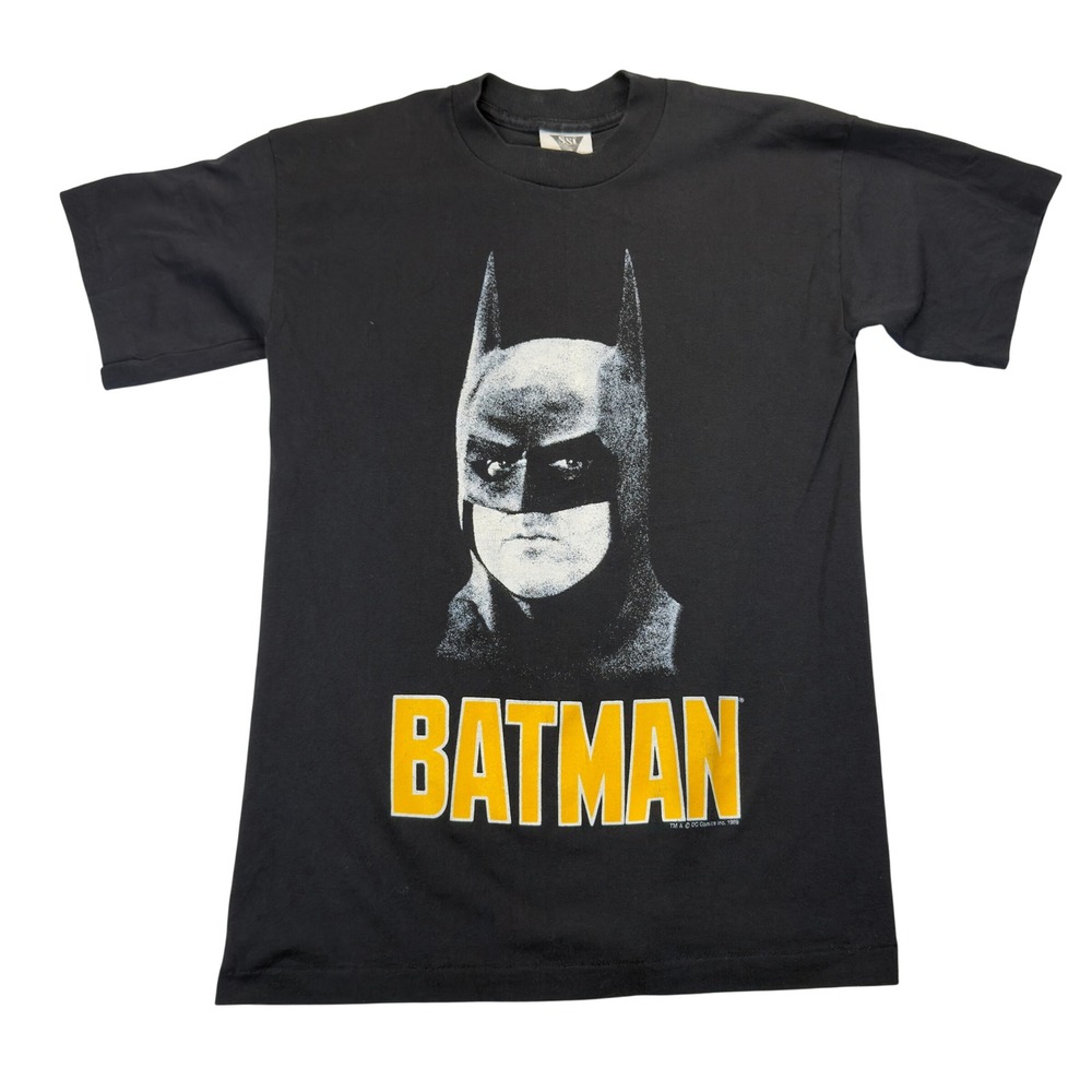 Vintage 1988 Anvil Batman DC Comics Youth XL Bat Signal Single Stitch T Shirt